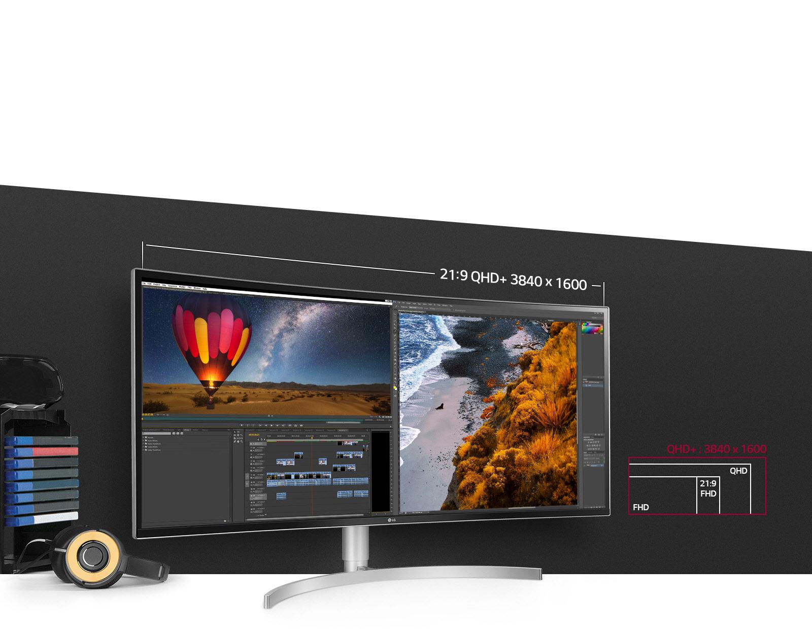 LG 38BK95C-W: 38'' IPS WQHD+ UltraWide™ Curved Monitor